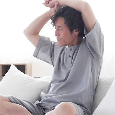半袖短パンヘンリーネックメンズ