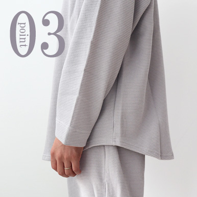 コットンワッフルニットパジャマのデザイン3