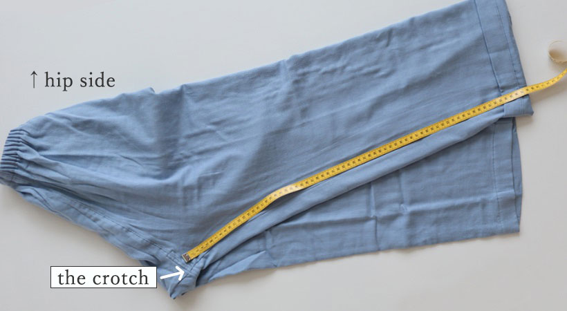 How to measure the inseam length