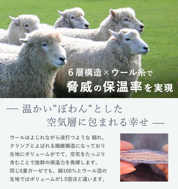 6重構造とウール糸であったかい