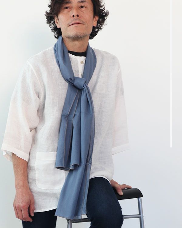 80オーガニック超長綿1重ガーゼ男女兼用ストール